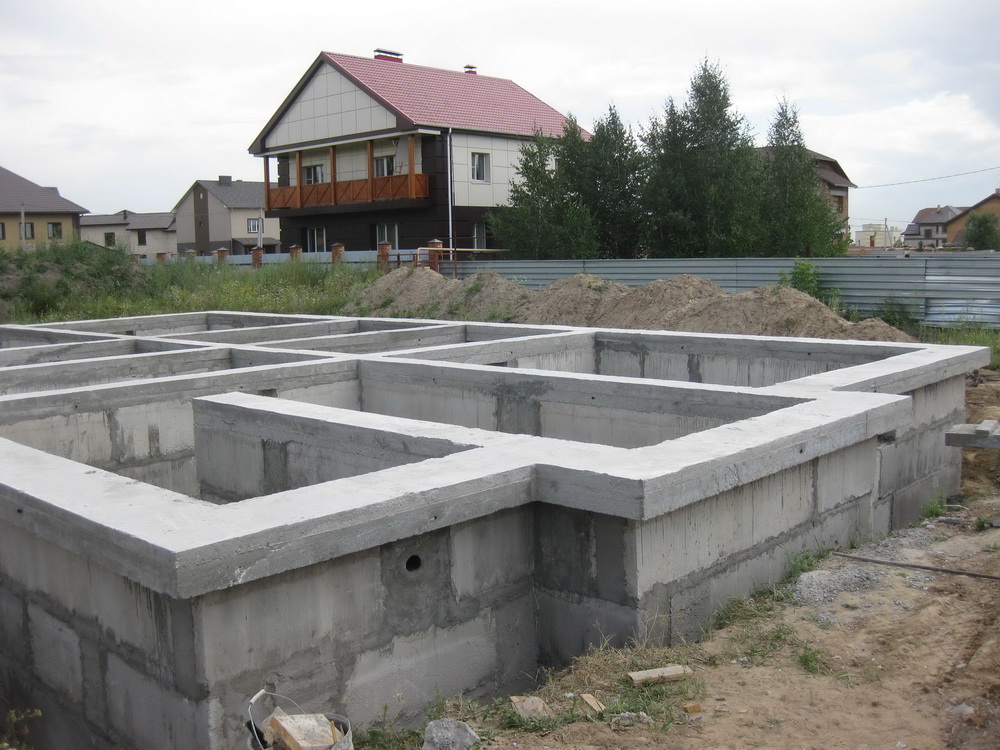 Фундамент из блоков